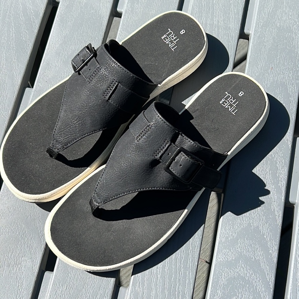 Time and Tru Sandals Size 8